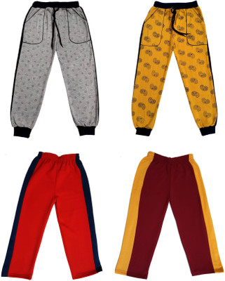 IndiWeaves Track Pant For Boys & Girls(Multicolor, Pack of 4)