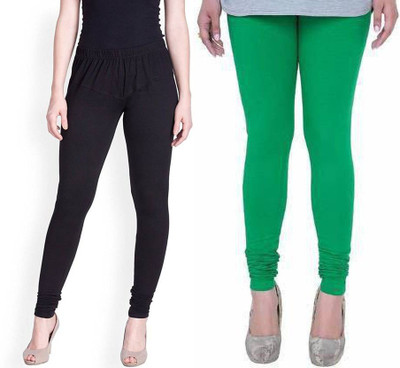 K M R GARMENTS Footed  Ethnic Wear Legging(Black, Solid)