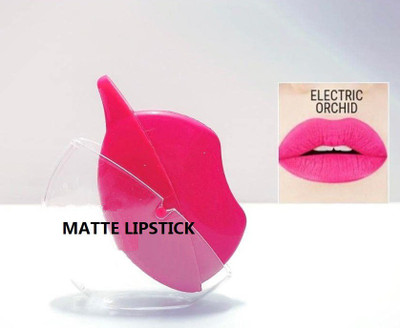 YAWI NEW AND SMOOTH MATTE FINISH APPLE SHAPE LIPSTICK(ELECTRIC ORCHID, 2 g)