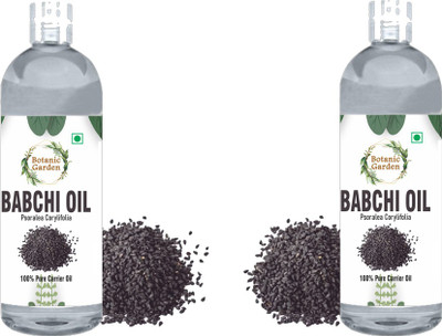 botanic garden Organic Babchi/Psoralea corylifolia Carrier Oil Combo of 2-100ml each(200 ml)