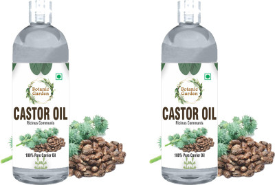 botanic garden Cold Pressed Castor Carrier Oil Combo of 2 -100ml(200 ml)