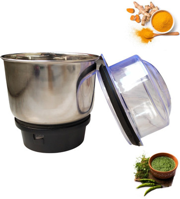 Shree Shiva Plast Engineers Mixer Grinder Chutney Jar/Attachment with heavy aluminum base Mixer Juicer Jar(400 ml)
