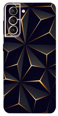 TJ CREATION SAMSUNG GALAXY S21 FE, Samsung Galaxy S21 FE 5G Mobile Skin(Ultra Super Dark Black Abstract Shape Skin With High Matte Finish.)