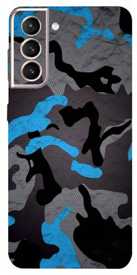 BUGGU SAMSUNG GALAXY S21 FE Mobile Skin(Ultra Super Camouflage Military Blue Skin With High Matte Finish.)