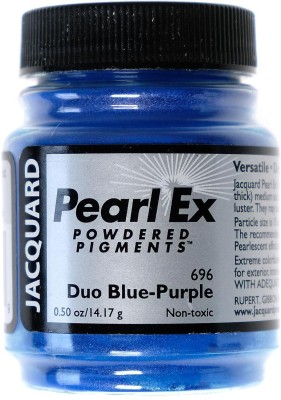 Jacquard Pearl Ex Powdered Pigments 21.26 gram(Set of 1, Duo Blue-Purple)