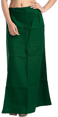 ABNF Cotton Petticoat Saree Bottom Wear Green For Woman Cotton Blend Petticoat(Free)