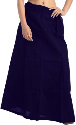 Abn Traders Solid Navy Blue Cotton Blend Petticoat(Free)