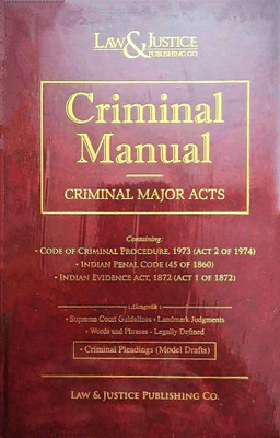 Criminal Manual 2022 Edition (Pocket Edition) (Criminal Major Acts)(hardbound, LAW & JUSTICE PUBLISHING)