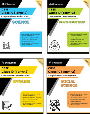Career Point Kota CBSE Class 10 Term-2 Question Bank Chapterwise Sample Paper (4 Books Collection Set) Mathematics, English Language, Science & Social Science For Board Exam 2022(Paperback, Career Point Publication, Career Point Kota, CP Editorial) Career Point Kota CBSE Class 10 Term-2 Question Bank Chapterwise Sample Paper (4 Books Collection Set) Mathematics, English Language, Science & Social Science For Board Exam 2022(Paperback, Career Point Publication, Career Point Kota, CP Editorial)