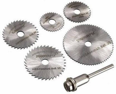 VERAT 6pcs HSS Circular Saw Blade/Cutting Discs Set as Rotary Tools 6pcs HSS Circular Saw Blade/Cutting Discs Set as Rotary Tools Accessories/ Rotary Bit Set(5 Bits)