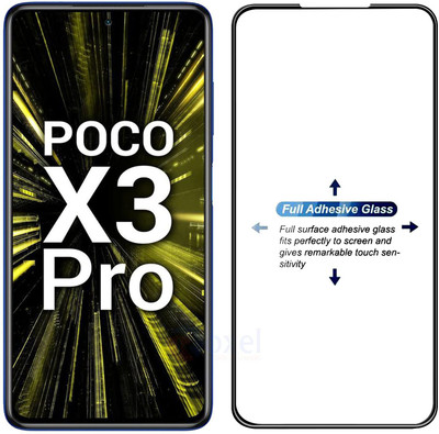 GMR Edge To Edge Tempered Glass for Poco M3(Pack of 1)