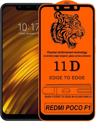 GMR Edge To Edge Tempered Glass for POCO F1(Pack of 1)