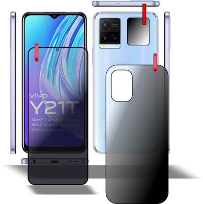PONDRIK Front and Back Screen Guard for VIVO Y21T(Pack of 3)