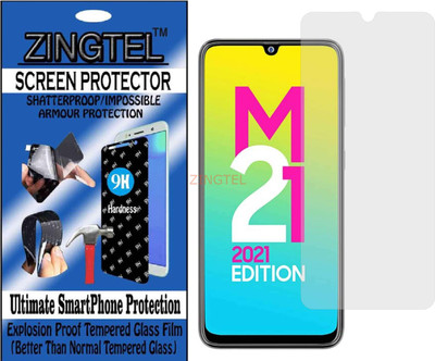 ZINGTEL Impossible Screen Guard for SAMSUNG GALAXY M21 2021 EDITION(Pack of 1)