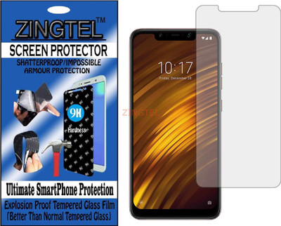 ZINGTEL Impossible Screen Guard for POCO F1(Pack of 1)