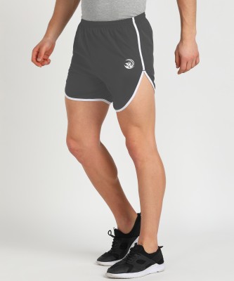 PKR SPORTS Solid Men Grey Sports Shorts