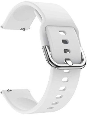 AOnes 22mm Silicone Belt Watch Strap with Metal Buckle Compatible for Pebble 2 Smart Watch Strap(White)