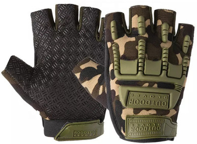 Dexus Aadishwar Creations bikers Half riding Driving Gloves(Camouflage)