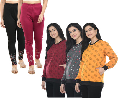 IndiWeaves Full Sleeve Printed Women Sweatshirt