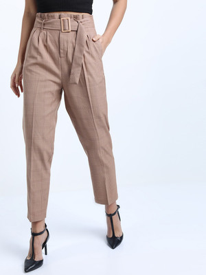 Tokyo Talkies Regular Fit Women Pink Trousers