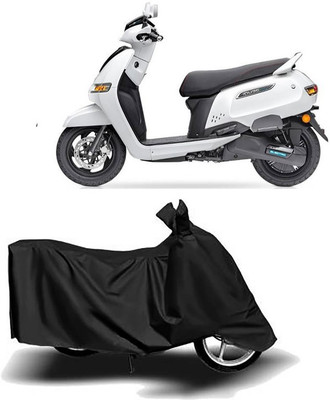 KPIND Waterproof Two Wheeler Cover for TVS(iQube, Black)