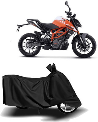 JKR Waterproof Two Wheeler Cover for KTM(200 Duke, Black)