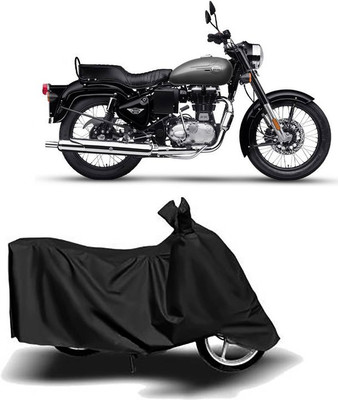 AutoRash Waterproof Two Wheeler Cover for Royal Enfield(Standard 350, Black)