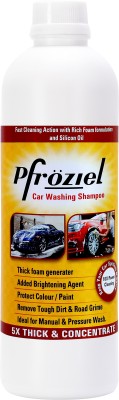 Pfroziel CAR WASH LIQUID SHAMPOO 500 ML I Bucket & Foam wash I Spot free wash Car Washing Liquid(10 ml)