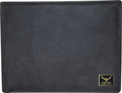 cadrohides Men Black Genuine Leather Wallet(7 Card Slots)