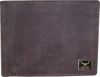 cadrohides Men Brown Genuine Leather Wallet(9 Card Slots)