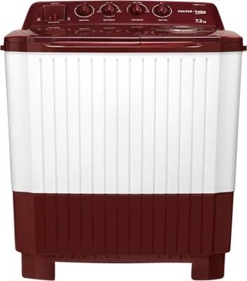 Voltas Beko 7.2 kg Semi Automatic Top Load Maroon, White