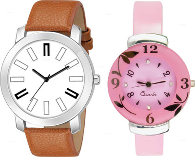 GISTARIX A86 Gistarix Beautiful Kids Watch Unisex Leather PU Strap Fast Selling Combo Latest Analog Watch  - For Couple