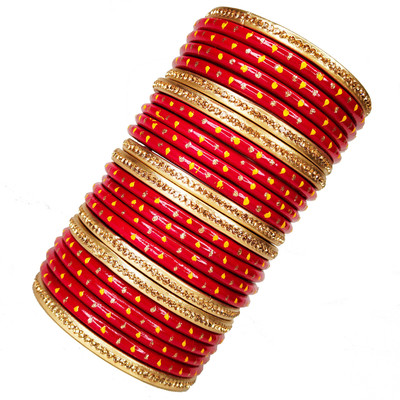 Lahthi Wala Lac Bangle Set(Pack of 24)