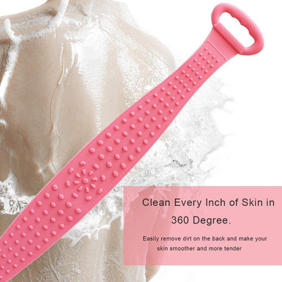 NavneetPriya Silicon Exfoliating Deep Cleansing Body Brush Scrub Belt