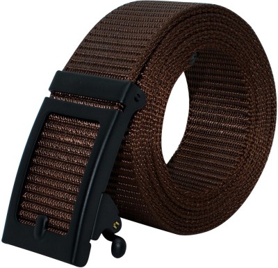 LOOPA Men Casual Brown Nylon Belt