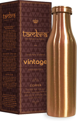 Tambra 950 ml Copper Bottle(Pack of 1, Copper)