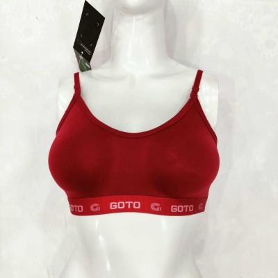 GOTO Women Sports Lightly Padded Bra(Maroon)