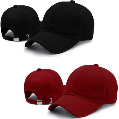 IF LANE Self Design Sports/Regular Cap Cap(Pack of 2)