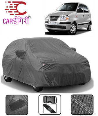 Carigiri Car Cover For Hyundai Santro Xing (With Mirror Pockets)(Grey)