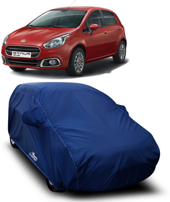 XAFO Car Cover For Fiat Punto Evo (With Mirror Pockets)(Blue)