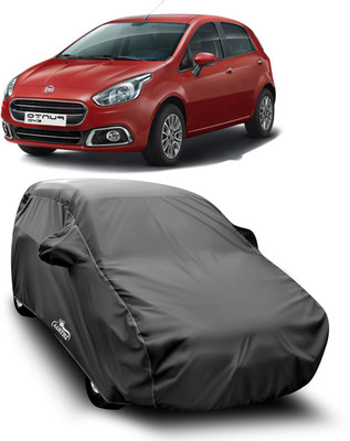 XAFO Car Cover For Fiat Punto Evo (With Mirror Pockets)(Grey)