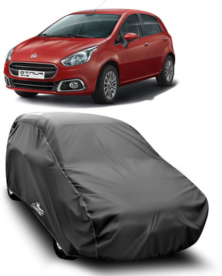 XAFO Car Cover For Fiat Punto Evo (With Mirror Pockets)(Grey)