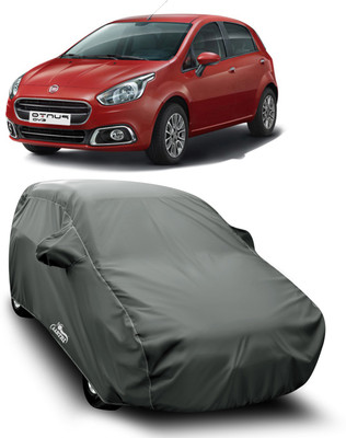 XAFO Car Cover For Fiat Punto Evo (With Mirror Pockets)(Grey)