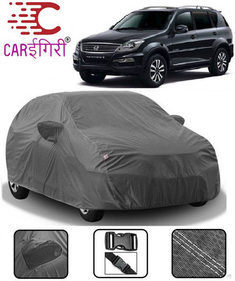 Carigiri Car Cover For Mahindra SsangYong Rexton (With Mirror Pockets)(Grey)