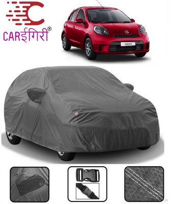 Carigiri Car Cover For Nissan Micra (With Mirror Pockets)(Grey)