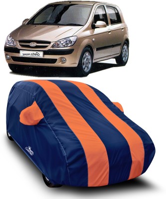 XAFO Car Cover For Hyundai Getz Prime (With Mirror Pockets)(Orange)