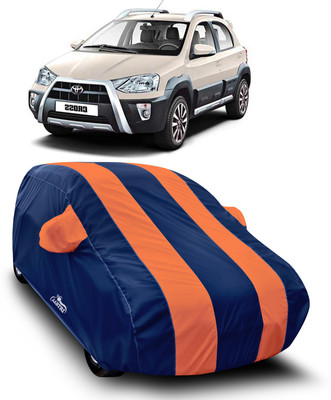 XAFO Car Cover For Toyota Etios Cross (With Mirror Pockets)(Orange)
