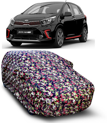 XAFO Car Cover For Kia Picanto (With Mirror Pockets)(Multicolor)