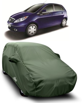 VITSOA Car Cover For Tata Vista Tech (With Mirror Pockets)(Green)