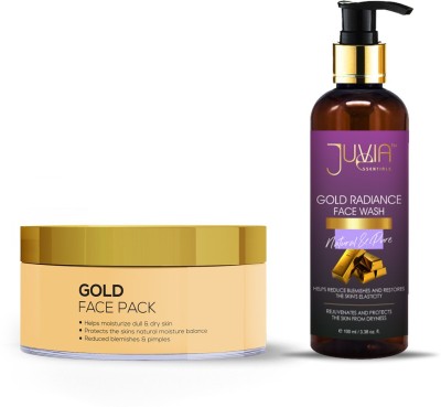 juvia essentials Gold Face Pack 200g & Gold Radiance Face wash 100ml(1 Items in the set)